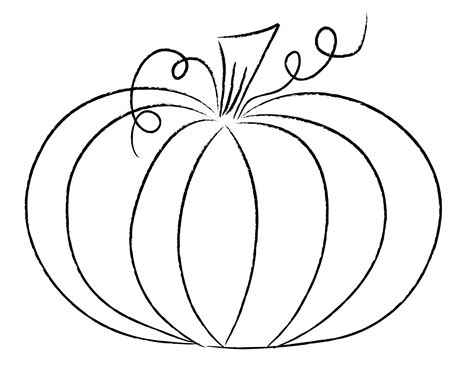 Pumpkin Line Drawing At Getdrawings Free Download