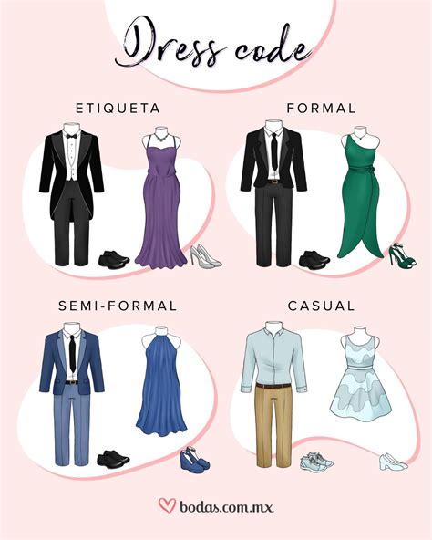 Código de vestimenta para boda bodas com mx