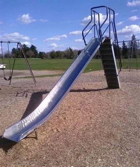 All Metal Playground Slides