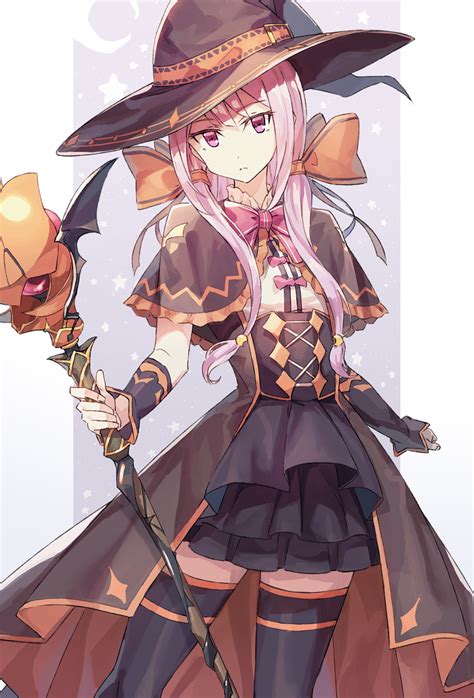 Anime Witch Girl With Brown Hair