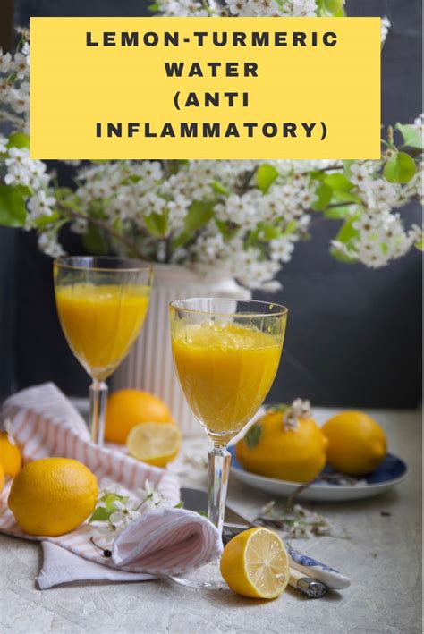 Anti Inflammatory Lemon Turmeric Water In 2021 Healthy Eating Recipes
