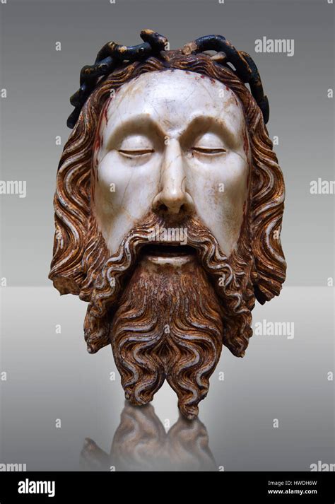 Gothic Statue Of The Head Of Jesus Christ By Jaume Cascalls National