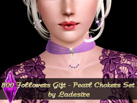 My Sims 3 Blog Pearl Choker Set By Ladesire