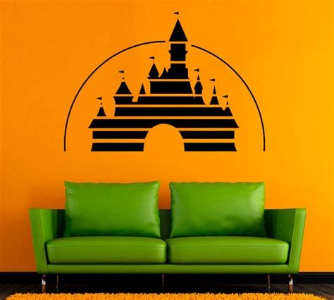 Castello Disney Logo Parete Interior Design Vinile Decal Etsy