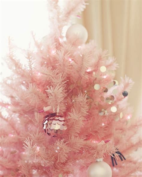 Merry Christmas Pink Christmas Tree Shabby Chic Christmas Christmas