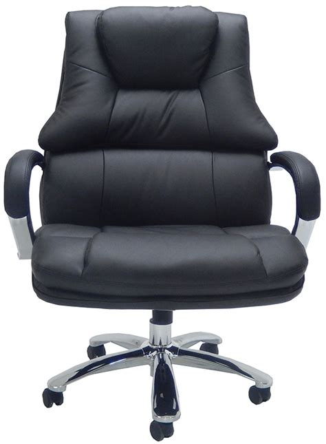 Extra Wide 500 Lbs Capacity Leather Desk Chair