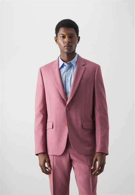 Paul Smith Tailored Fit Button Suit Anzug Light Redhellrot