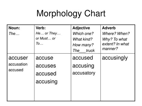 Morphology Chart For Kids