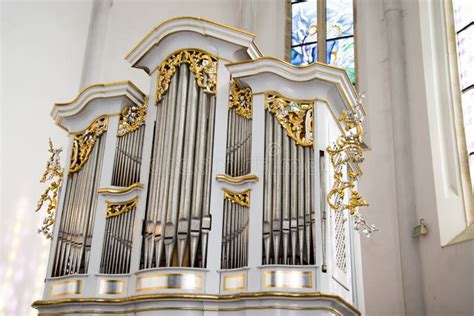 Antique Church Pipe Organs Stock Photo Image Of Church 99975526