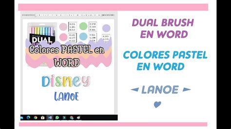 Colores Pastel En Word Apuntes Digitales Bonitos Lanoe Youtube
