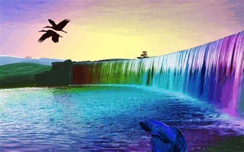 Wallpaper Hd Waterfall  Waterfalls S Tenor Animated S For