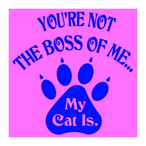 奈何boss又如何 nai he boss you ru he what if you are my boss? You're Not The Boss Of Me My Cat Is