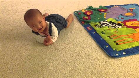Baby Rolling Over From Back To Stomach Youtube