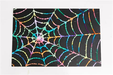 Salt Art Spider Web Craft T This Grandma Is Fun