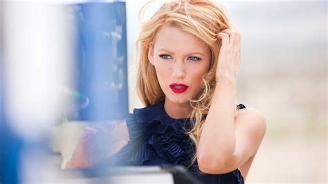 Blake Lively With Red Lips Wallpaper Full Hd Id2164
