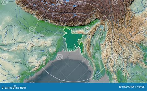 Bangladesh Physical Circled Stock Illustration Illustration Of Border Surface
