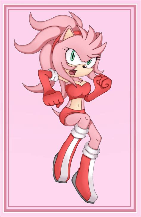 Amy New Rose By Shira Hedgie Amy Rose Furry Art Amy The Hedgehog