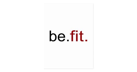 Be Fit Postcard