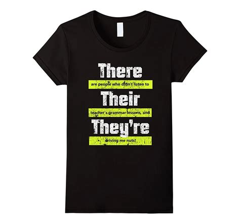 Funny English Teacher Grammar T Shirt For Women 100 Cotton High