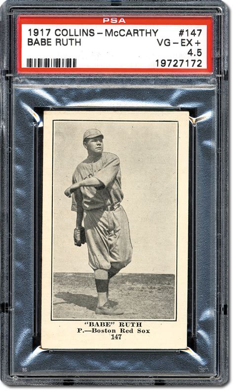 rea record setting 10 million dollar auction paced by sale of 1914 babe ruth rookie card at