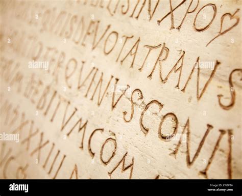 Latin Inscription On Roman Forum Hi Res Stock Photography And Images
