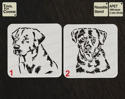 Labrador Dog Stencil Custom Stencils Any Font Any Design Etsy