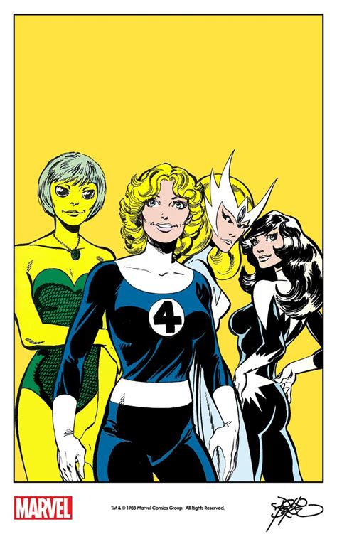 A Fantastic Foursome By John Byrne Featuring The Invisible Woman Along