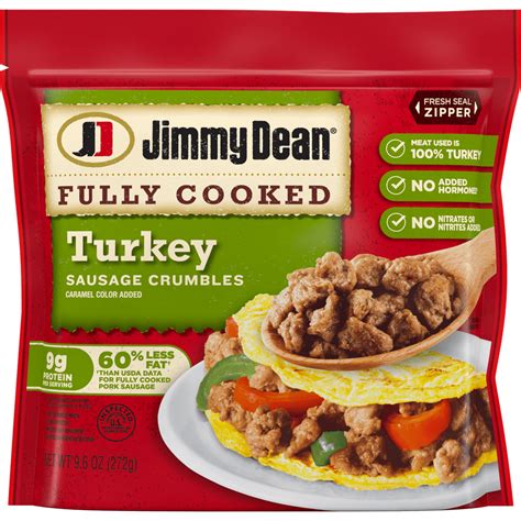 Jimmy Dean Fully Cooked Turkey Sausage Crumbles 96 Oz