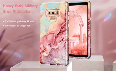 Btscase Compatible With Galaxy Note 9 Case Marble Pattern