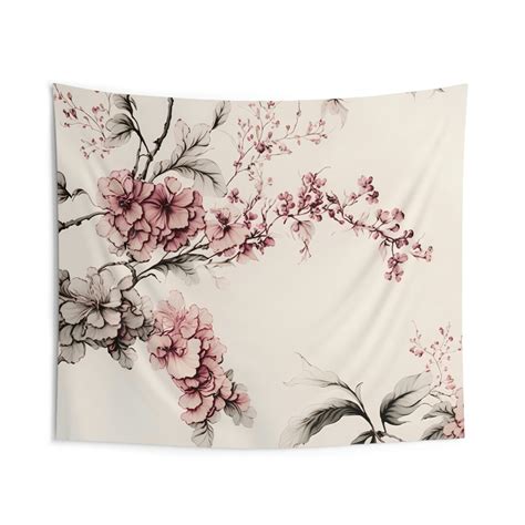 Cherry Blossom Indoor Wall Tapestries Etsy