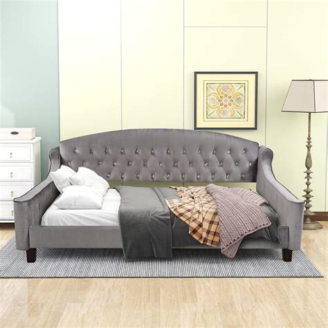 Buy Harper And Bright Designs Upholstered Full Daybed With Modern Luxury Tufted Button Full Size