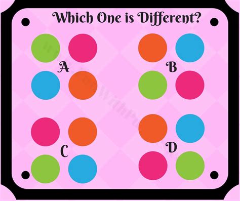 Odd One Out Picture Brain Teasers For Kids With Answers Fun With Puzzles