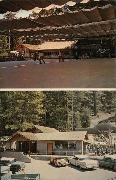 Welcome to the official blue ice skating rink page! Outdoor Ice Rink & Skate Shop Blue Jay, CA Postcard ...
