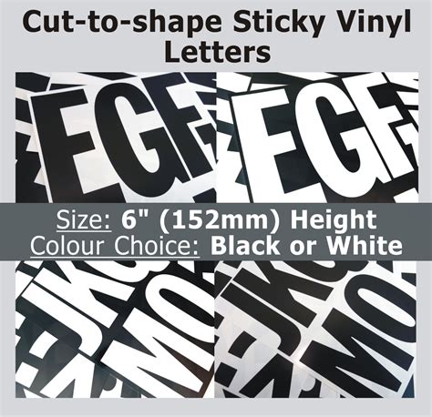 39 X Sticky Letters 6 Self Adhesive Labels Plastic Vinyl Lettering