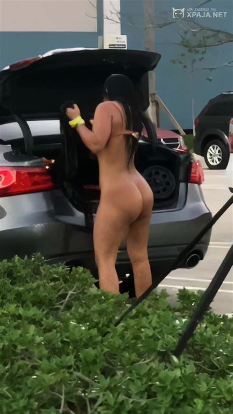 Naked Latina Hold Out Of Car At Beach