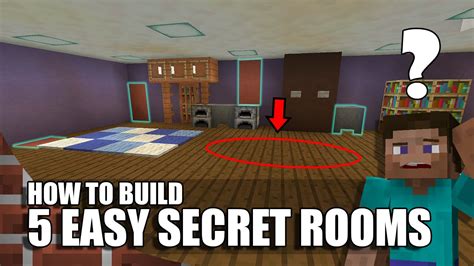 5 Easy Ways To Build Secret Rooms In Minecraft Youtube