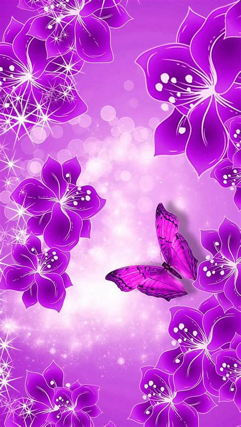 Free Download Iphone Wallpapers Purple Butterflies Wallpapers