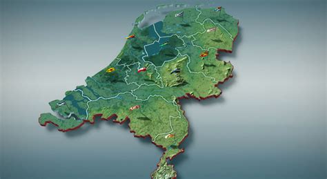 Administrat Vna Mapa Holandska D Model Mozaik Digit Lne Vyu Ovanie