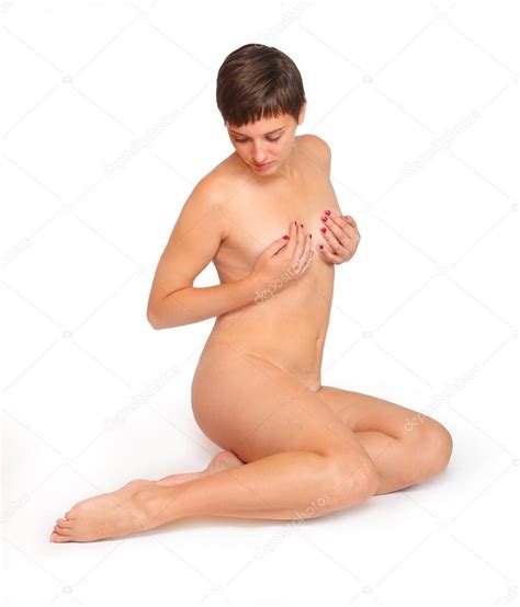 Sağlıklı bir çıplak kadın resim Stok Foto vladvitek