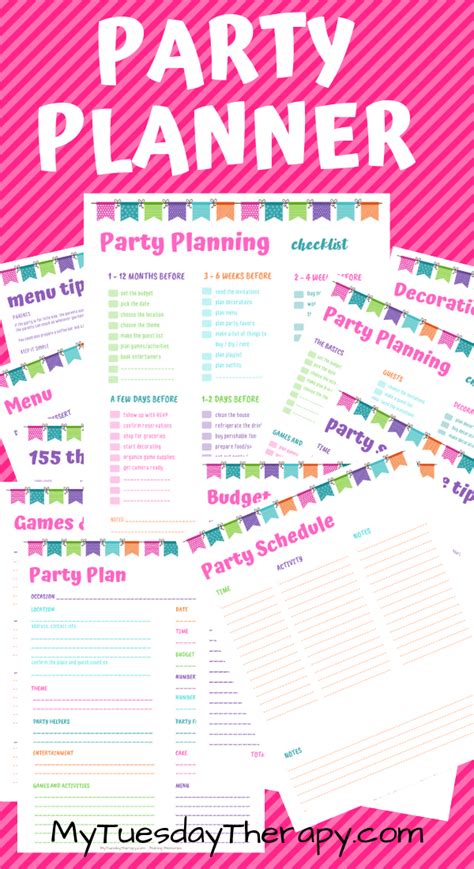 Free Party Planner Printable Makes Party Planning Super Fun