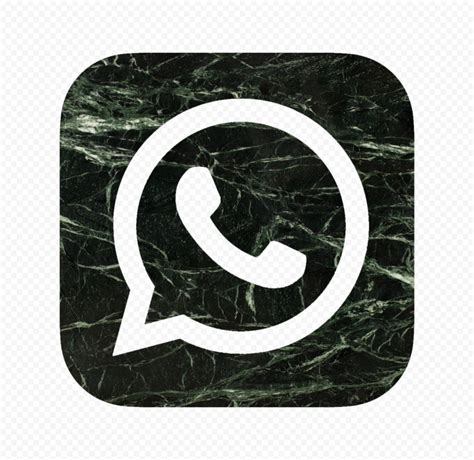 Maybe you would like to learn more about one of these? HD Dark Green Marble Aesthetic Whatsapp Wa Logo Icon PNG ...