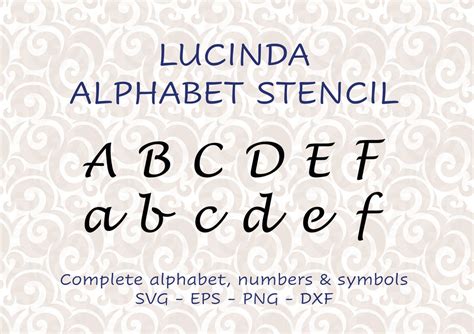 Alphabet Letter Stencil Vector Image Svg Files For Cutting Machines