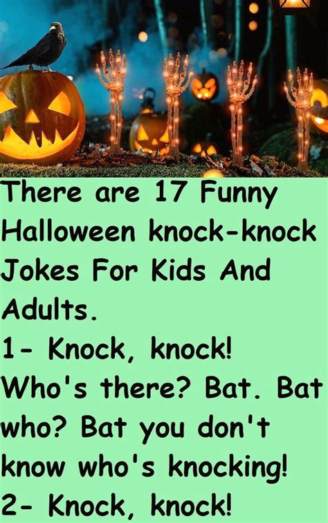 There Are 17 Funny Halloween Knock Knock Jokes For Kids And Adults