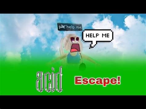 Can We Escape Acid Escape Roblox Youtube