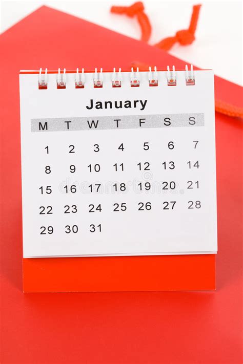 Calendar January Stock Image Image Of Time Date Organizer 8633041