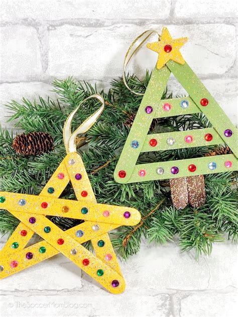Popsicle Stick Christmas Ornaments The Soccer Mom Blog