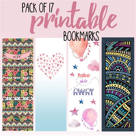5 Best Images Of Free Design Printable Bookmark Templates Bookmark