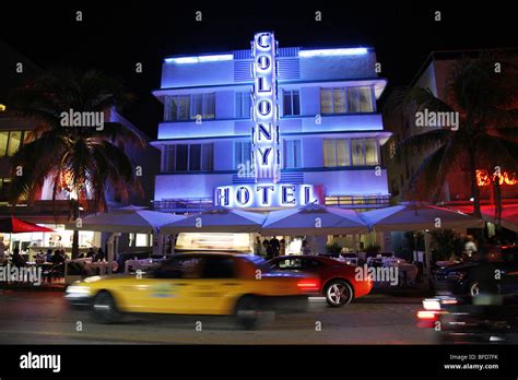 The Colony Hotel On Ocean Drive Miami Beach Usa Stock Photo Alamy