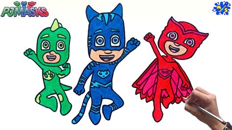 How To Draw Pj Masks Easy Step By Step Youtube