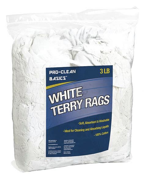 Proclean Basics White Terry Cloth Remnants Lb Bag Z Walmart Com